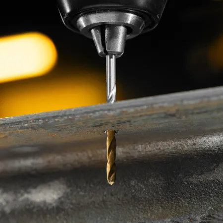 Набор сверл по металлу DENZEL, 2-8 мм, Р6М5-TiN, Golden Tip, 6 шт