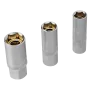 Набор инструментов DENZEL 1/2", 1/4", 3/8", CrV, S2, пластиковый кейс, 144 предмета