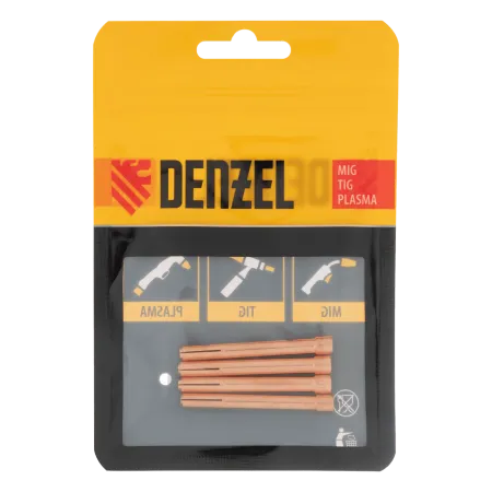 Набор цанг для электрода DENZEL 1,6мм, 2,0мм, 2,4мм, 3,2 мм