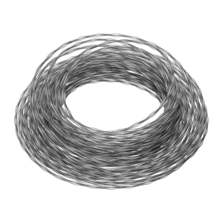 Леска для триммера DENZEL 96249 двухкомпонентная эллипс, 2,7мм х 15м, блистер EXTRA CORD