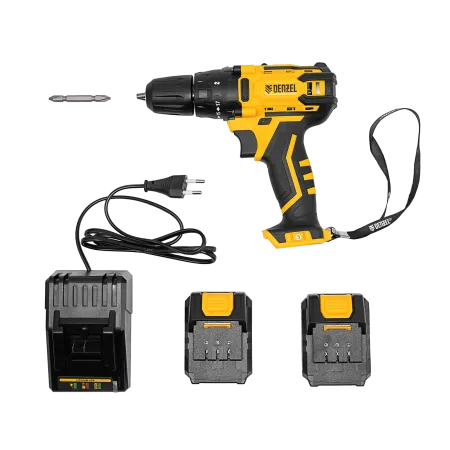 Дрель-шуруповерт аккумуляторная DENZEL CDL-12-02BM, Li-Ion, 12 В, 2 акк.