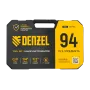 Набор инструментов DENZEL 1/2", 1/4", CrV, S2, пластиковый кейс, 94 предмета