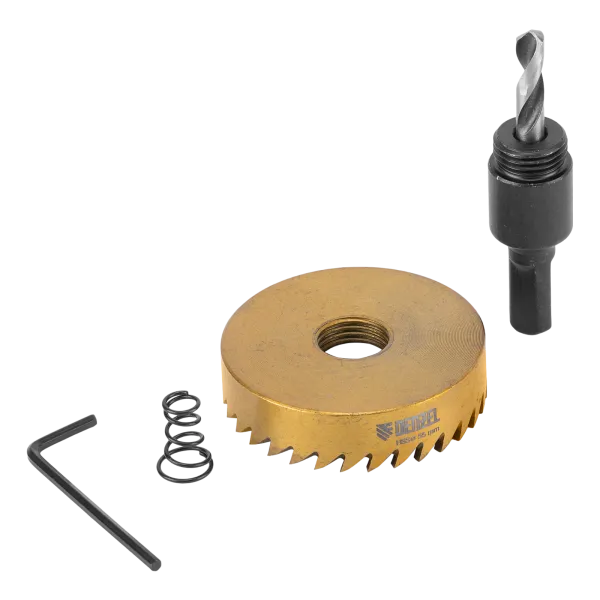 Коронка по металлу DENZEL 724118, 55 мм, HSS, нитридтитановое покрытие