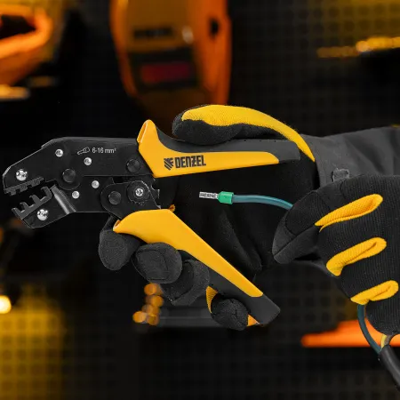 Клещи для обжима наконечников штыревых DENZEL НШВ, НШВИ, НШВИ-2, 6-16 мм2