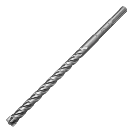 Бур по бетону DENZEL, цельная крестовая пластина, 12x215 мм, SDS PLUS