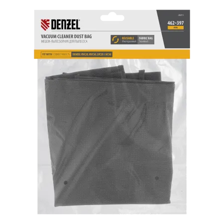 Мешок тканевый многоразовый для пылесосов DENZEL RVC20, RVC30, LVC20, LVC30