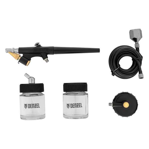 Аэрограф с нижним бачком DENZEL AB2, 0,8 мм, 22 мл, 11 л/мин