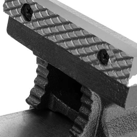 Тиски слесарные DENZEL BVH-100, 100 мм, поворотные, стальная направляющая, с наковальней