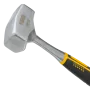 Кувалда DENZEL 1,5 кг, цельнометаллическая, двухкомпонентная рукоятка