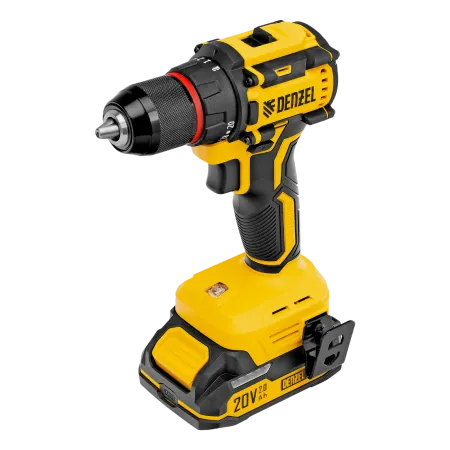 Дрель-шуруповерт аккумуляторная бесщет. DENZEL CDH-BL-20, Li-Ion, 20 В