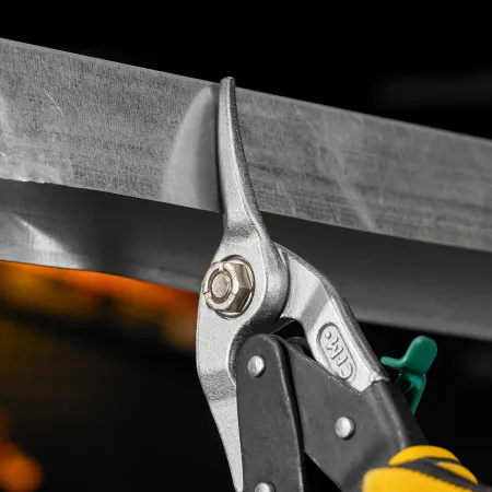 Ножницы по металлу DENZEL 78371, 270 мм, прямой и правый рез, сталь СrMo