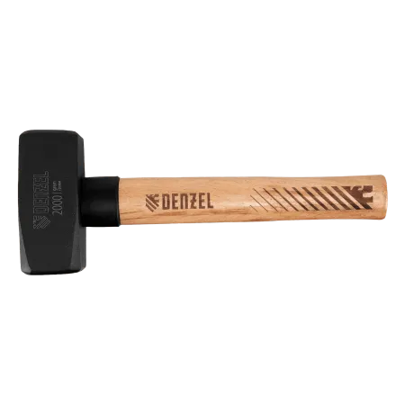 Кувалда DENZEL 2000 г, кованая головка, буковая рукоятка