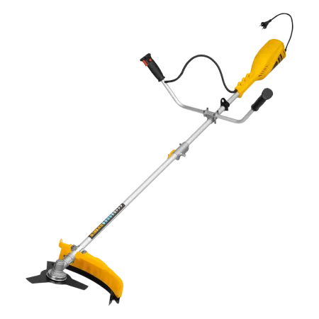 Триммер электрический DENZEL TE-1400, 1400 Вт, 420 мм, катушка + диск, разборная штанга