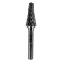 Борфреза по металлу DENZEL твердосплавная, коническая закругленная, тип-L, 12 мм