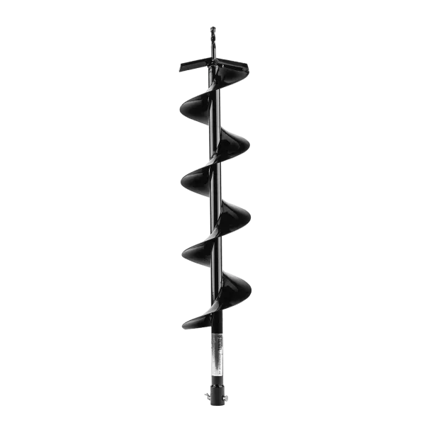 Шнек для грунта DENZEL E-150, диаметр 150 мм, длина 800 мм,соединение 20 мм, несъемный нож