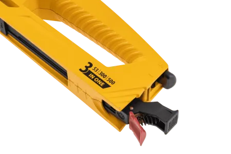 Степлер мебельный DENZEL алюминиевый корпус, тип 53, 6-14 мм, тип 300, 15 мм, тип 500, 15 мм