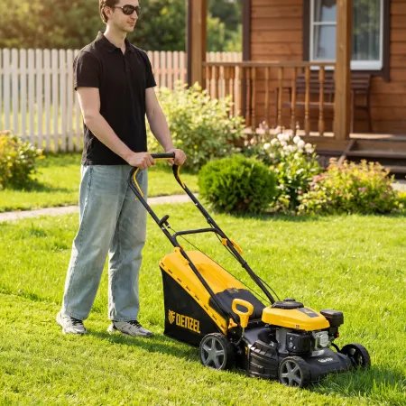 Газонокосилка бензиновая DENZEL GLD-410-K, 150 см3, 41 см, 40 л