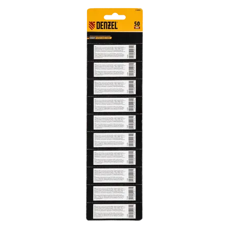 Бита DENZEL PZ2х50, сталь S2, 10 шт., круглый профиль, отрывная упаковка, , Е 6,3