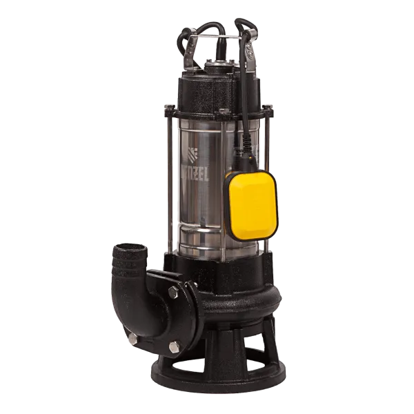 Фекальный насос DENZEL FP1800-KS, 1800 Вт, напор 17 м, 26000 л/ч, нож-измельчитель