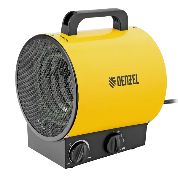 Тепловая пушка DENZEL TB-3K (тепловентилятор), 230 В, 3 реж. вентилятор, 1500/3000 Вт