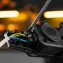 Шнур сетевой Energy Series DENZEL, ПВС, 3 м, 3 x 1 мм, с неразборной вилкой, белый
