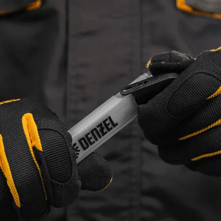 Лезвия DENZEL 18 мм, сталь SK5 - 0,5 мм, 10 штук