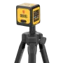 Лазерный уровень DENZEL DQB-T, 30 м, зеленый луч, батарейки, штатив