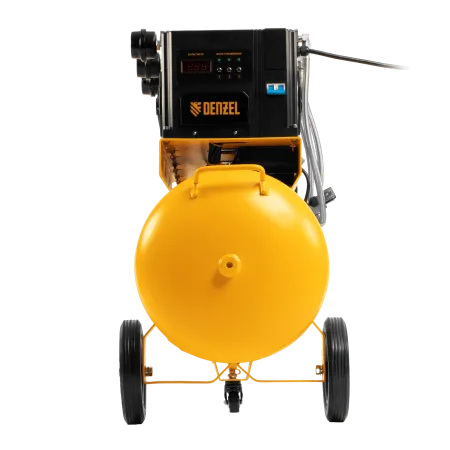 Компрессор безмасляный, малошумный DENZEL DLS 2250/100, 2250 Вт, 3x750, 100 л, 410 л/мин блок управления/ Denzel