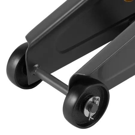 Домкрат гидравлический подкатной DENZEL 2 т, 135-385 мм, в пласт. кейсе