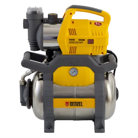 Насосная станция DENZEL X-PRO PSХ950X, 950 Вт, 3300 л/ч, ресивер 24 л, высота подъема 38 м