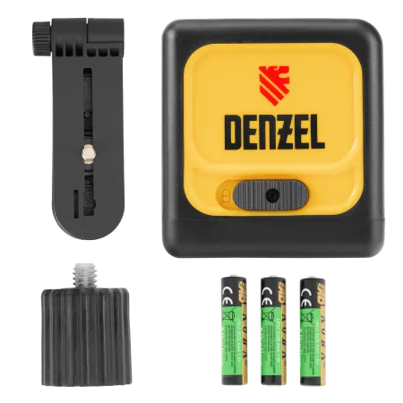 Лазерный уровень  DENZEL DQB, 30 м, зеленый луч, батарейки, сумка