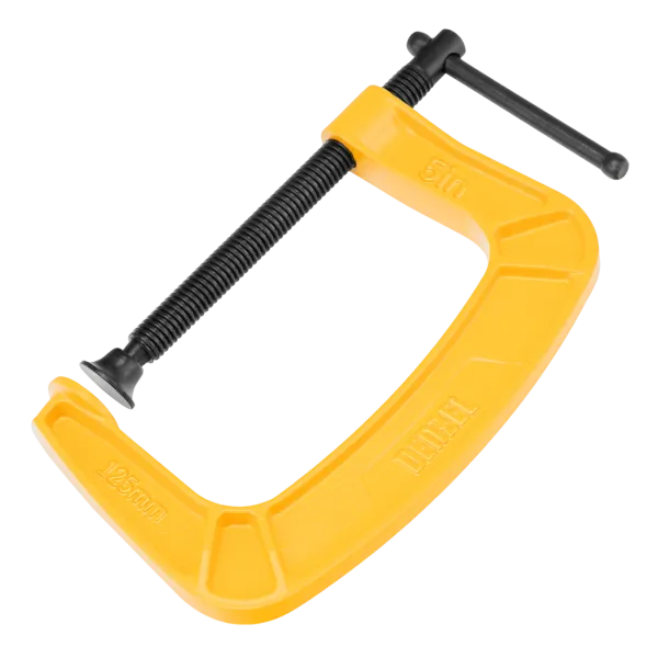 Струбцина DENZEL G-образная, усиленная, 125 мм