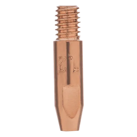 Токосъемный наконечник под проволоку DENZEL 1,2 мм, М6х28, E-CU, 20 шт для MIG горелки тип 24