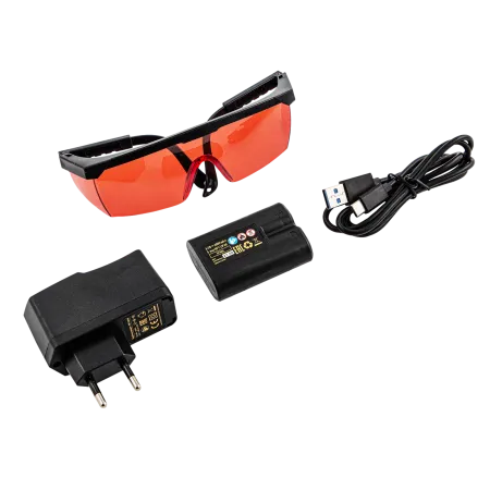 Лазерный уровень DENZEL LX 360-2 Red, 30 м, 635 нм, Li 2800 мАч, 5/8 дюйм