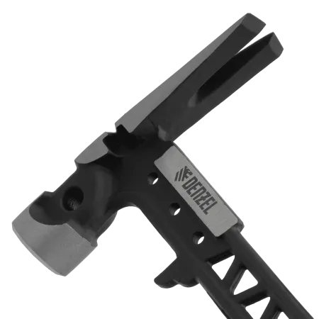 Молоток строительный DENZEL 450 г, цельнокованый,боек с магнитом, двухкомп. обрезин. рук-ка