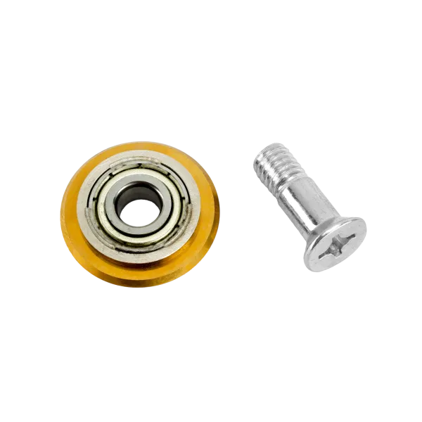 Ролик режущий с подшипником для плиткореза DENZEL 22х6х6мм, TiN