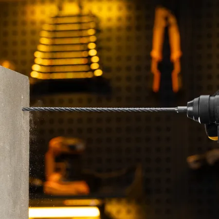 Бур по бетону DENZEL, цельная крестовая пластина, 6x315 мм, SDS PLUS