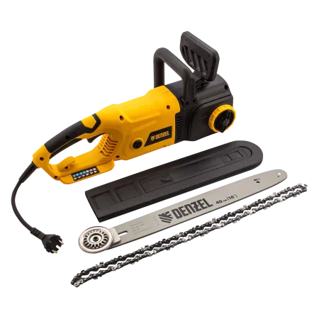 Пила цепная электрическая DENZEL EDS-2000, 2 кВт, шина 40 см, шаг 3/8, 56 звеньев