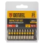 Бита DENZEL IMPACT, PH2x25 мм, лазерная обработка шлица, сталь S2, 10 шт., Е 6,3