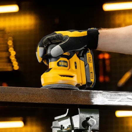 Машина шлифовальная эксцентриковая аккумуляторная DENZEL CROSH-20-125, Li-Ion, 20 В