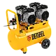 Компрессор безмасляный, малошумный DENZEL DLS 2200/50, 2200 Вт, 2x1100, 50 л, 380 л/мин