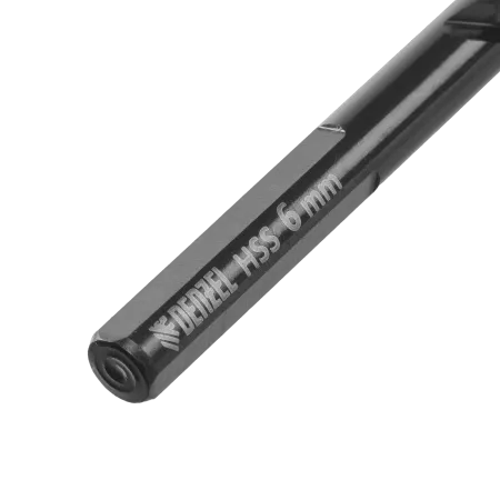 Сверло по металлу DENZEL 6 мм, HSS-Tin, Golden Tip, 10 шт.