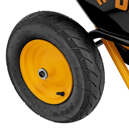 Тачка строительная DENZEL усиленная, объем 120 л, 350 кг, двухколесная, колесо 16х4.00-8