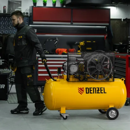 Компрессор воздушный DENZEL рем. привод BCV 5500-T/270, 5,5 кВт, 270 литров, 850 л/мин