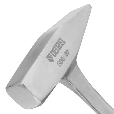 Молоток слесарный DENZEL 800 г, цельнометаллический, двухкомпонентная рукоятка