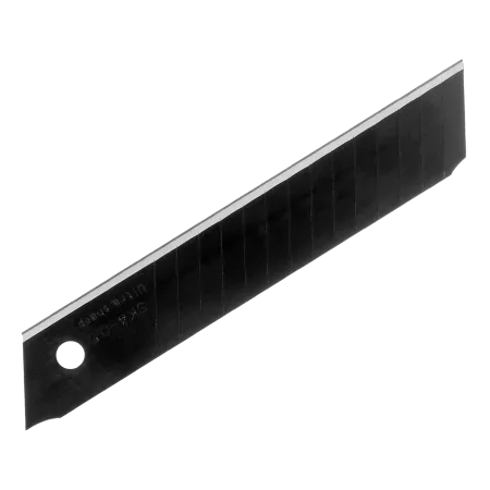 Лезвия DENZEL 18 мм, сталь SK4 - 0,5 мм, супер острые, многосегментные, 5 штук