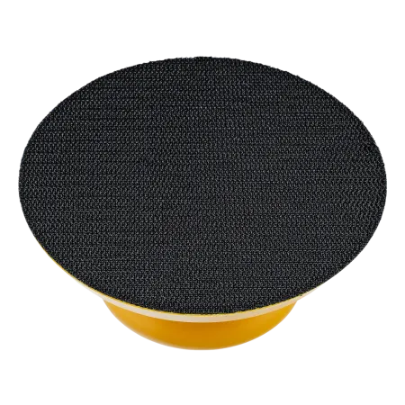 Брусок для шлифования, круглый DENZEL, 125 мм, с "липучкой