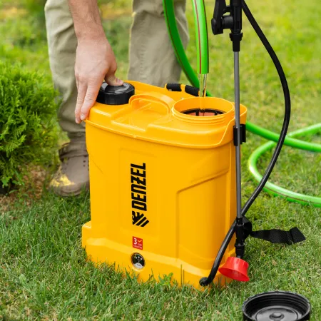 Опрыскиватель ранцевый аккумуляторный DENZEL DP-10LA, 10 л, 12 В, 8 Ач