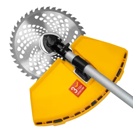 Триммер бензиновый DENZEL DT-52E, 52 см3, неразъемная штанга, электростартер, состоит из 2 частей