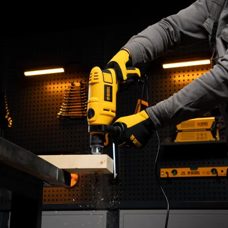 Ударная дрель DENZEL ID-750, 750 Вт, 0-3000 об/мин, 48000 уд/мин